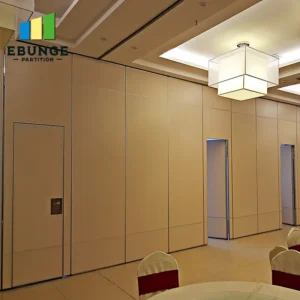 acoustic partition movable wall in modern exhibition hall