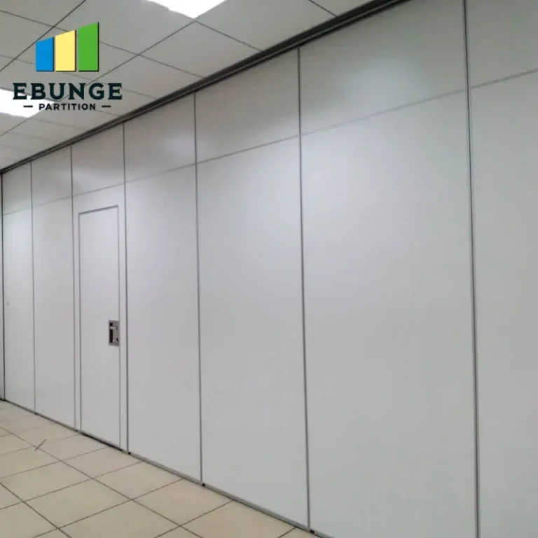 conference room with movable partition walls in modern office