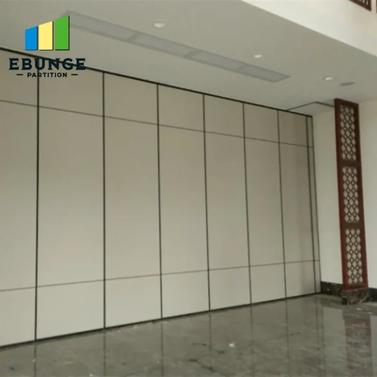 folding partitions for schools in a modern school hall