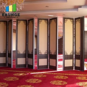 becker sliding partitions in a hotel banquet hall setting