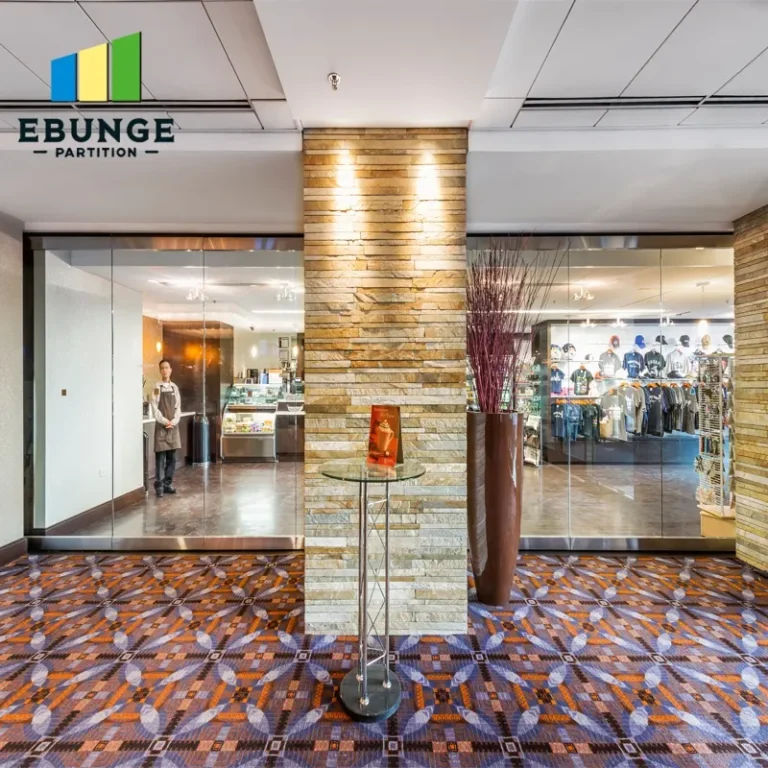 acoustic partition wall thickness commercial project example
