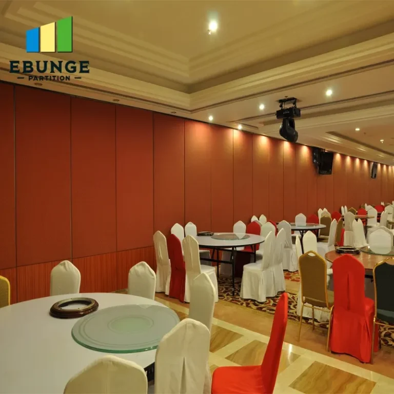 of a large exhibition hall with movable partition walls