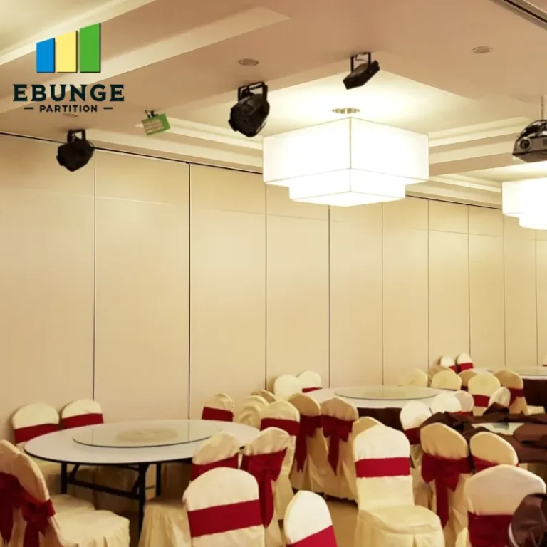 custom-sized movable partition wall with multiple finish options