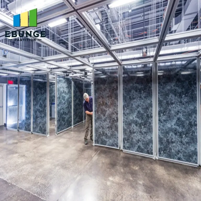 movable partition installation for hotel ballroom
