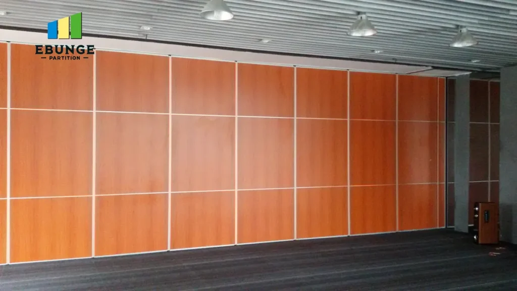 movable wall finishes for commercial interiors in a modern office with acoustic panels