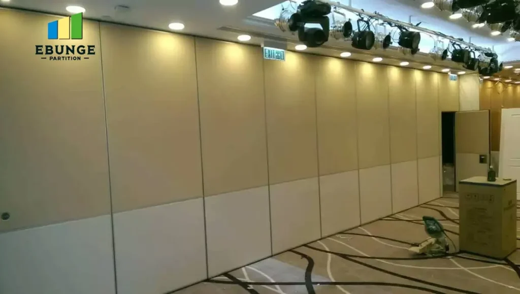 movable partition finishes for hospital consultation space
