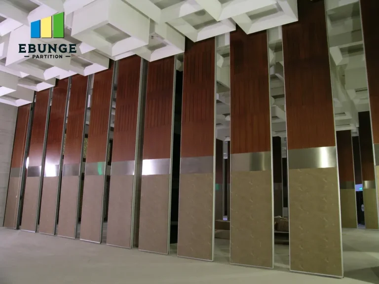 diagram showing folding partition wall design criteria checklist