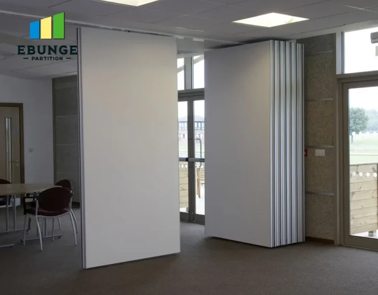 movable wall finishes for commercial panel stacking layout