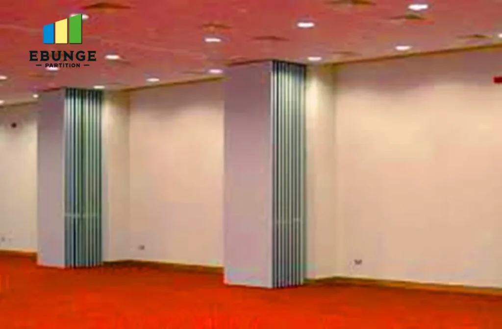 movable partition wall in modern office meeting room