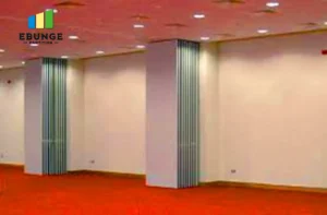 movable partition wall in modern office meeting room