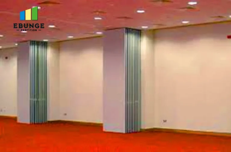 movable partition wall in modern office meeting room