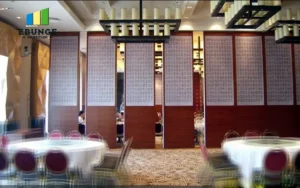 movable partition walls for office meeting room with acoustic panels