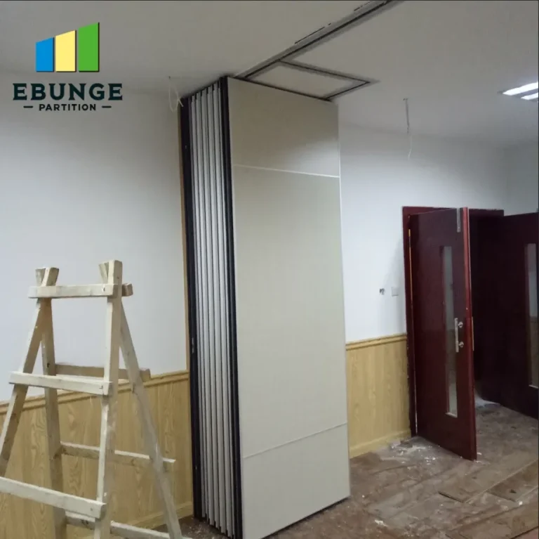 movable wall finishes for commercial top hung track system