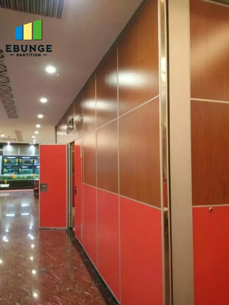 movable partition wall for office meeting room installation