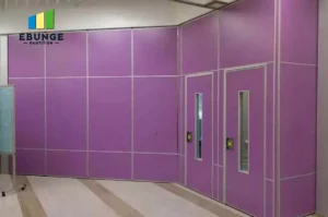 ergon living folding partition wall system in a restaurant private room