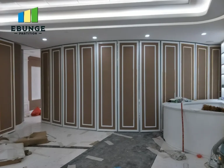 sliding partition wall design top hung track system