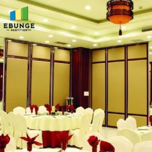 movable partition wall in a modern conference room
