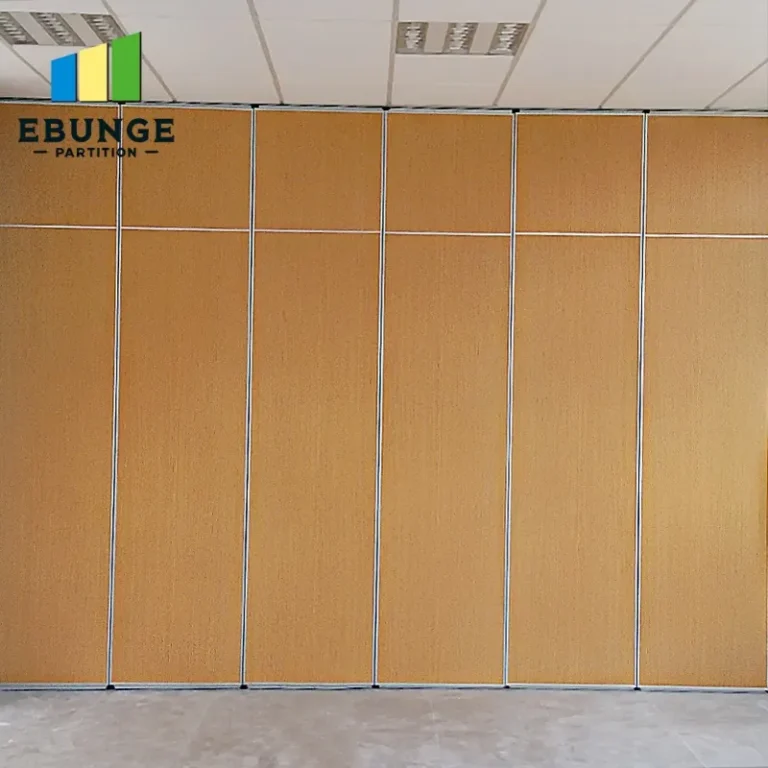 movable partition wall in an exhibition hall with cost breakdown