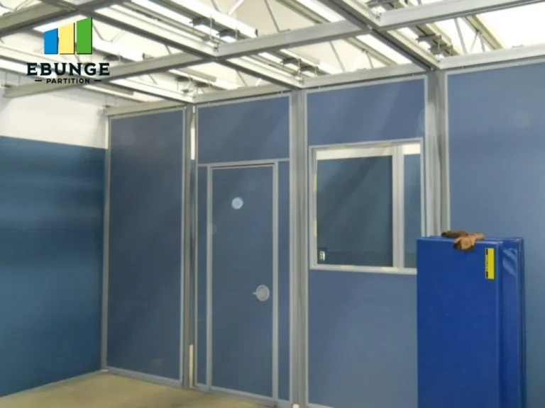 movable partition installation top hung track system