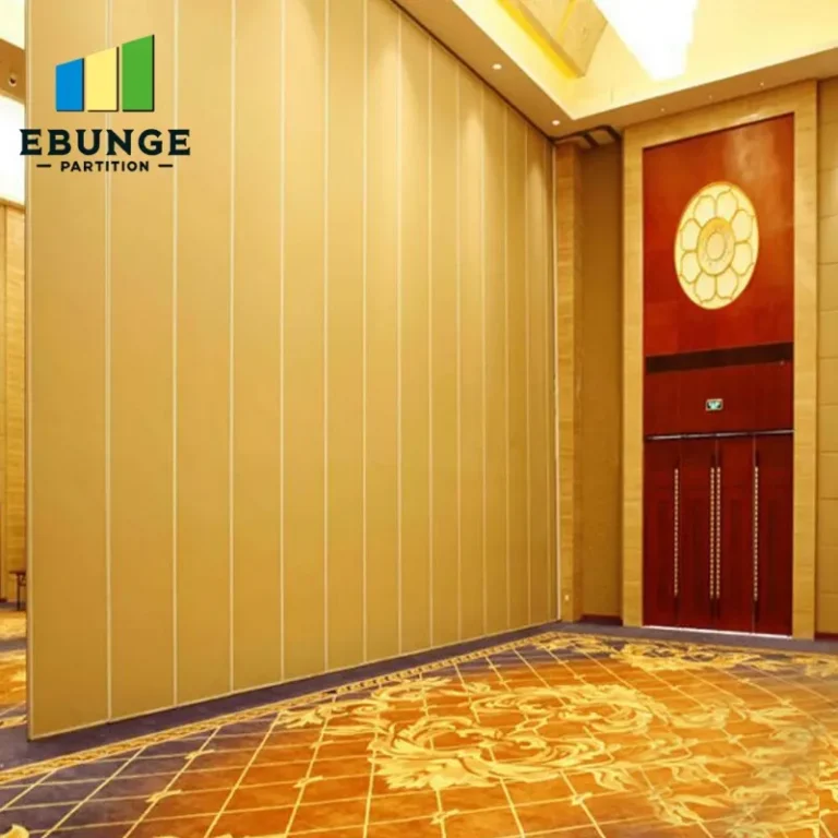 movable walls on tracks for hotel ballroom