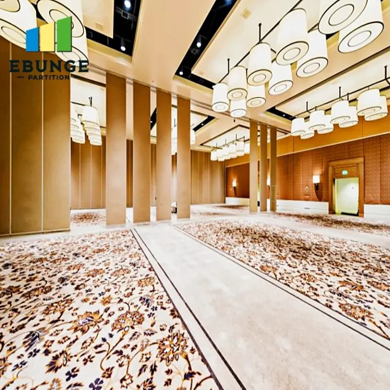 sliding partition track specification for hotel banquet hall