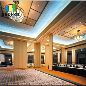 movable acoustic wall planning for hotel ballroom