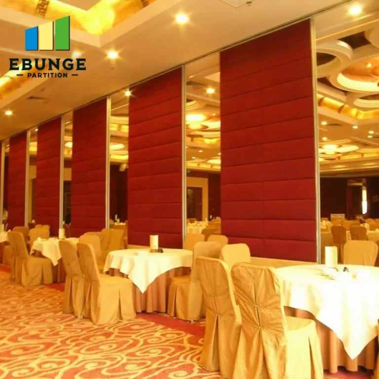 operable wall system finish options for restaurant private rooms