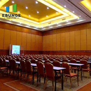 sliding partition track specification for school hall with top-hung track system