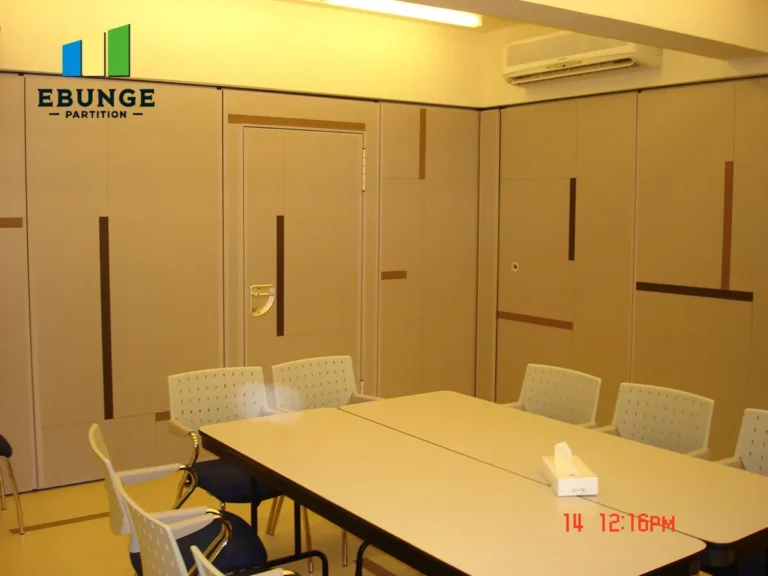 hotel banquet hall with acoustic movable partition walls