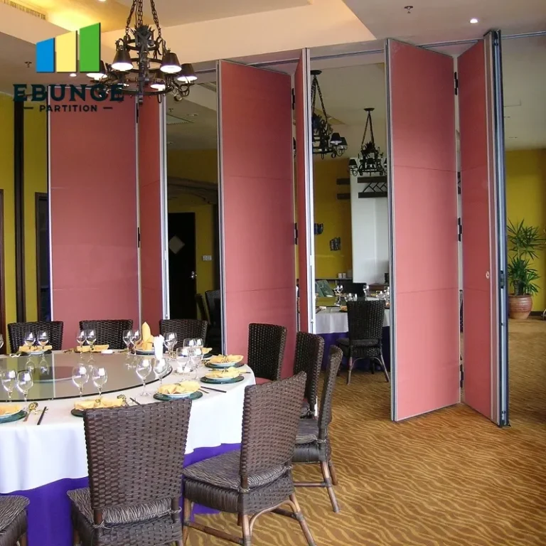 movable acoustic wall finish options for hotel ballroom