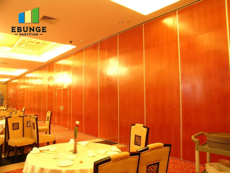 operable wall system track system for conference room project