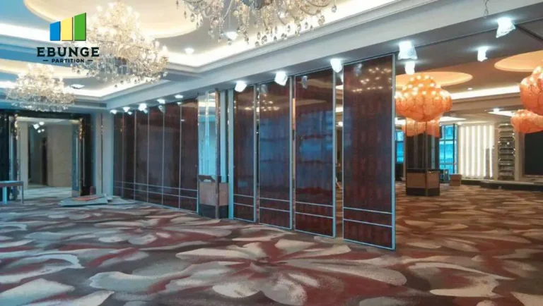 folding partition wall installation requirements for hotel ballroom