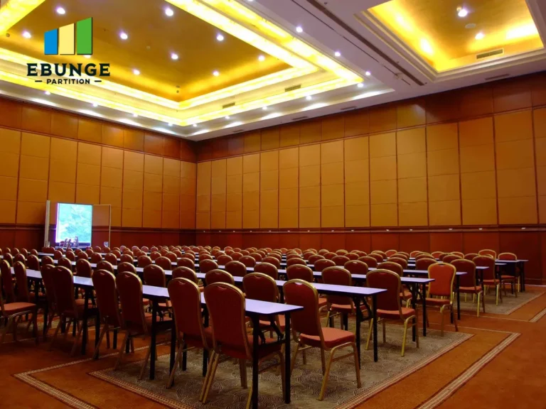 stc rating movable partition in hotel banquet hall