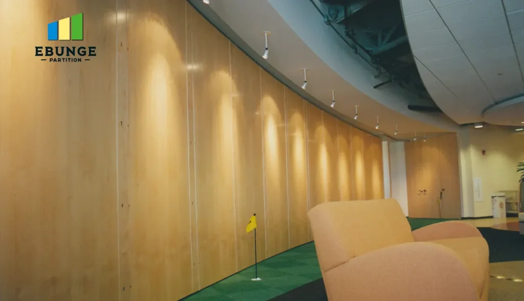 acoustic partitions for offices in a modern meeting room