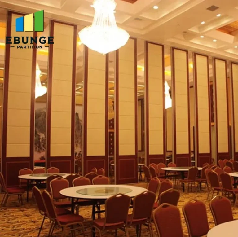 operable wall system acoustic performance in a training center