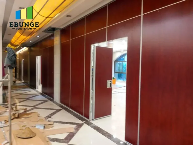 movable acoustic wall design criteria commercial project example