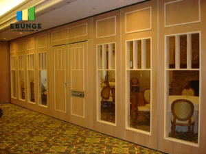 hospital operable wall supplier inspecting acoustic partition panels
