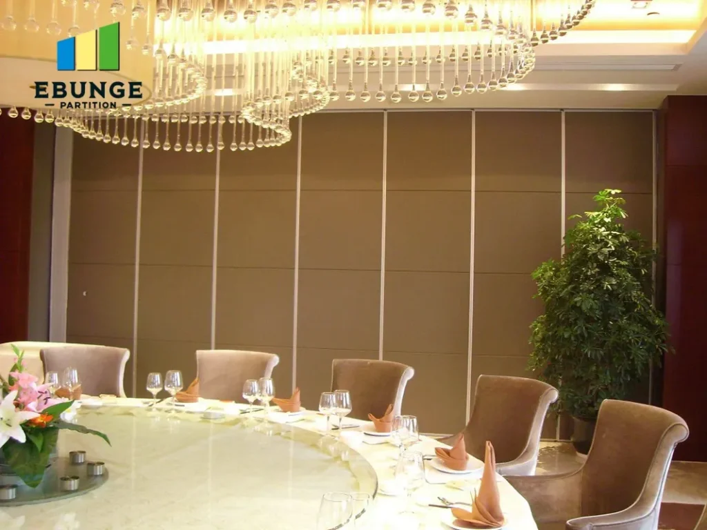 hotel acoustic partition performance for hotel ballroom