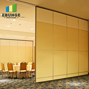 hotel banquet hall with acoustic movable partition wall
