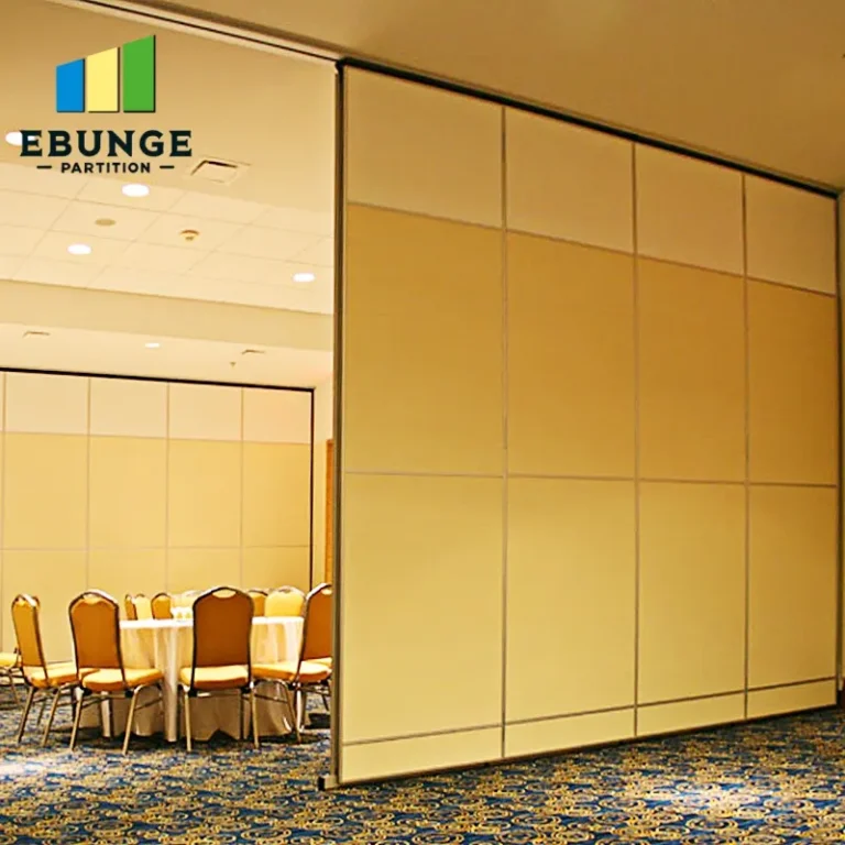hotel banquet hall with acoustic movable partition wall