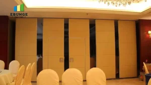 acoustic operable wall for community center with flexible room division