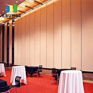 acoustic partition walls in a modern training center