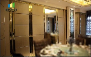 movable partition installation for conference for hotel ballroom