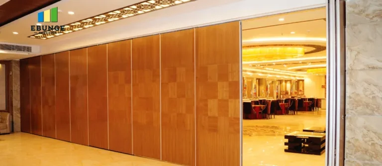 soundproof partition wall with door panel stacking layout