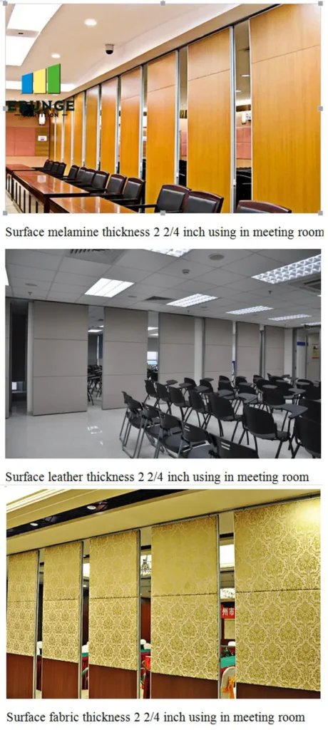 operable wall project specification checklist for conference room