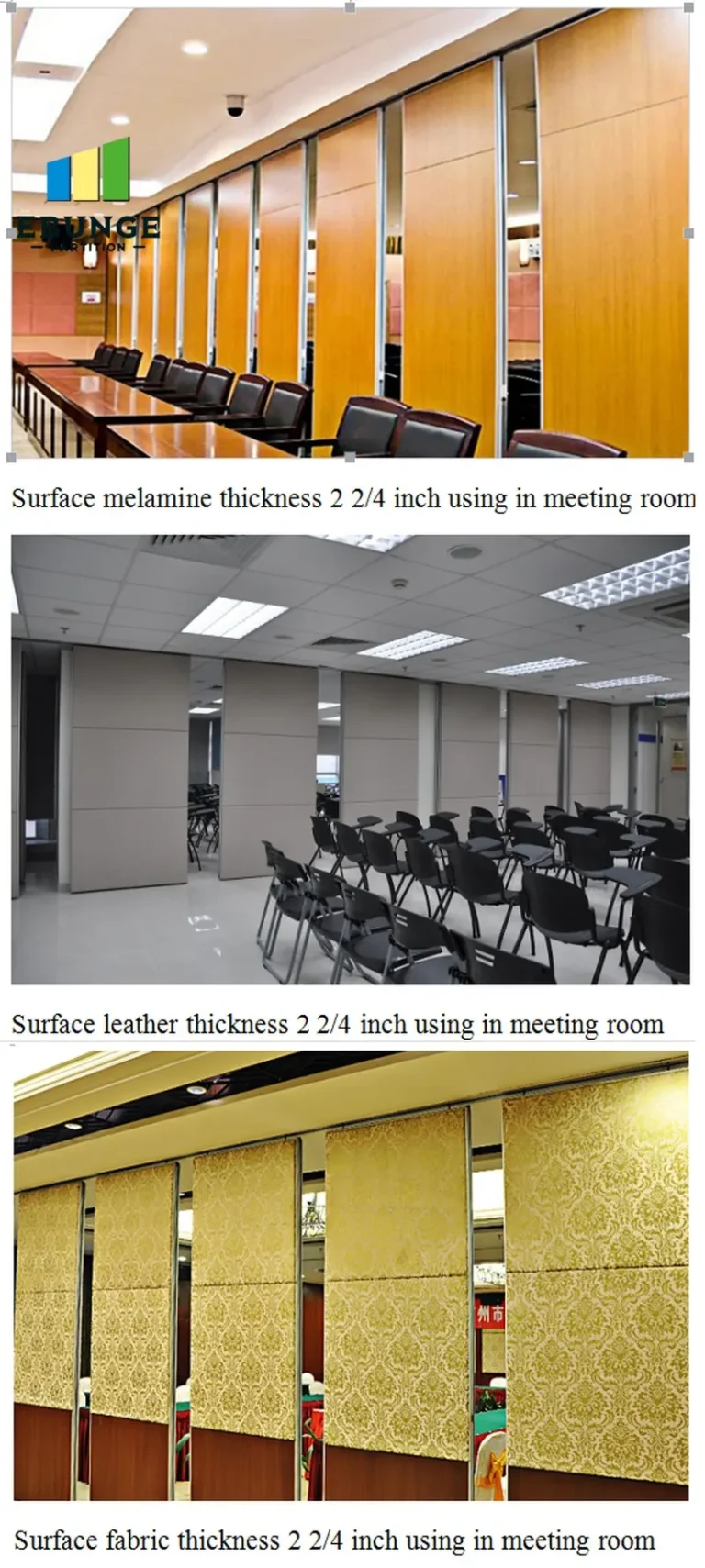 operable wall project specification checklist for conference room