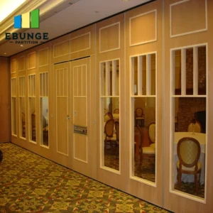 sliding partition wall for exhibition hall