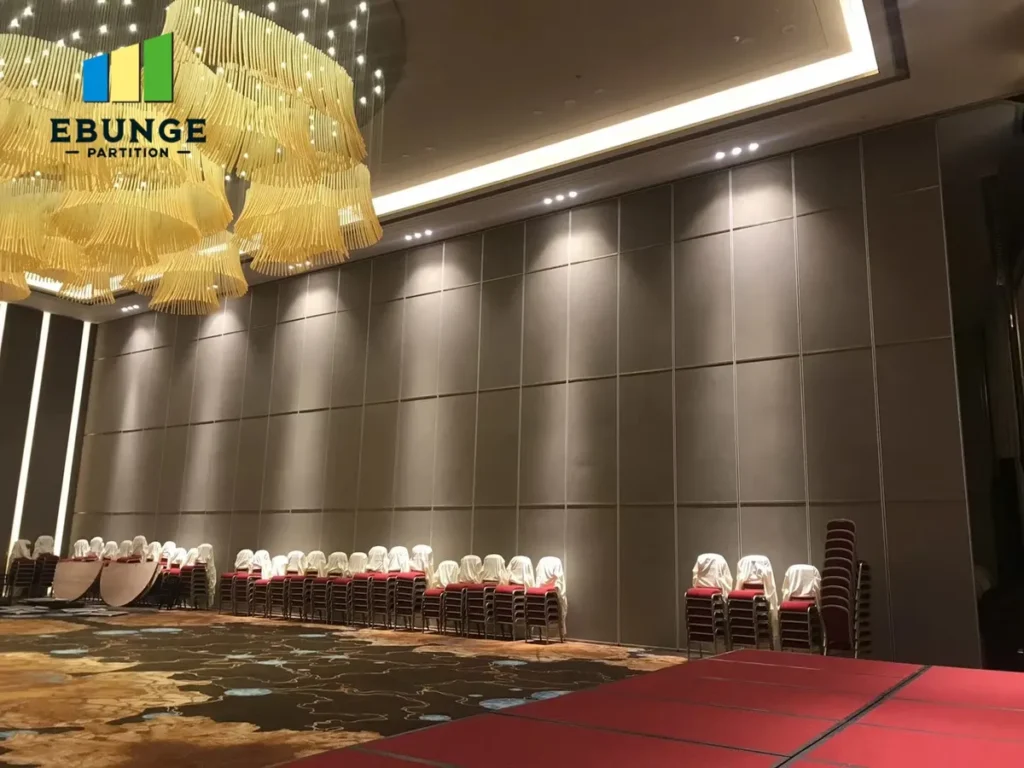 acoustic partition seal selection for hotel banquet hall