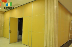 operable partition wall in a modern training center