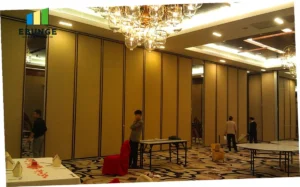 hotel movable partition track system in banquet hall